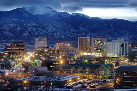 Downtown Colorado Springs, Colorado, Downtown Colorado Springs is the heart of the city featuring the Olympic Training Center, Tejon Street shopping, restaurants, and a mix of historic buildings and modern developments.